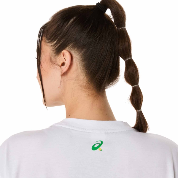 Asics Court Graphic Logo Maglietta - Brilliant White