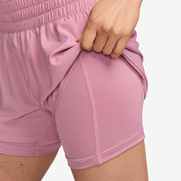 Nike One 2 in 1 3in Pantaloncini - Elemental Pink/Reflective Silver