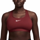 Nike Swoosh Reggiseno Sportivo - Dark Team Red/White