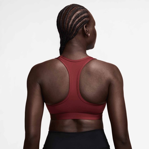 Nike Swoosh Sports Bra - Dark Team Red/White