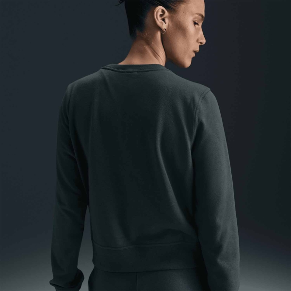 Nike Dri-FIT One Crew Hoodie - Vintage Green/Black