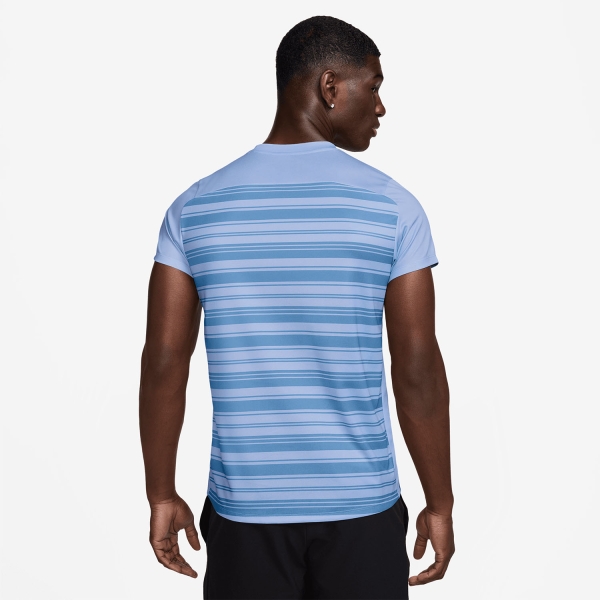 Nike Court Dri-FIT Victory Maglietta - Aluminum/Blue Beyond/White