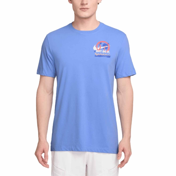 Maglietta Tennis Uomo Nike Nike Court Pro TShirt  Royal Pulse  Royal Pulse FZ8111494