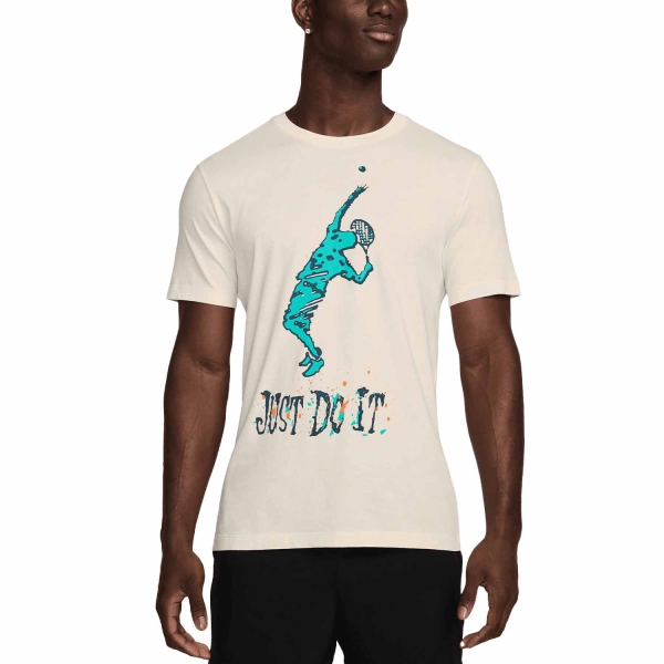 Men's Tennis Shirts Nike Court TShirt  Coconut Milk HQ0790113