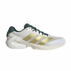 adidas adizero Ubersonic 5 - Core White/Gold Metal/Collegiate Green