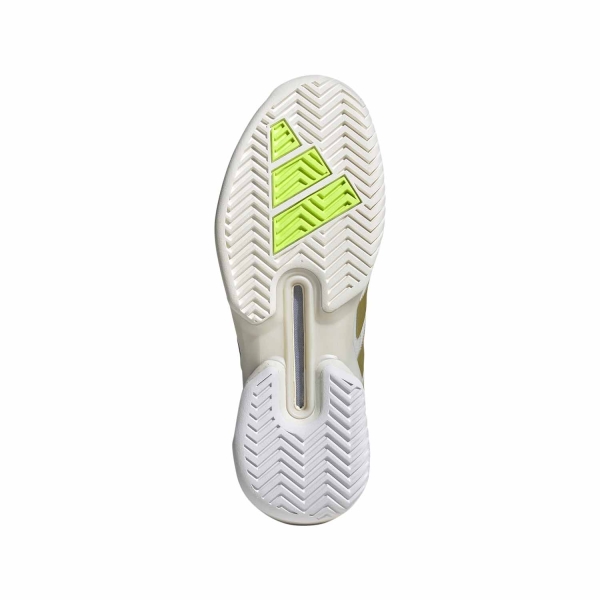 adidas adizero Ubersonic 5 - Core White/Gold Metal/Collegiate Green