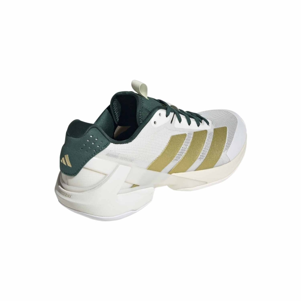 adidas adizero Ubersonic 5 - Core White/Gold Metal/Collegiate Green