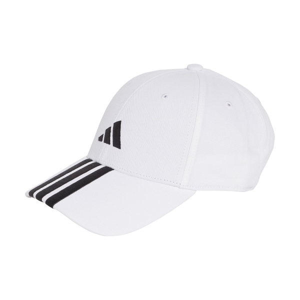 Tennis Hats and Visors adidas Baseball 3 Stripes Cap  White/Black JE5652