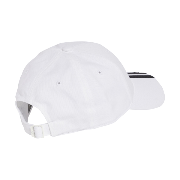 adidas Baseball 3 Stripes Cap - White/Black