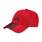 adidas Baseball 3 Stripes Cap - Pure Ruby/Black