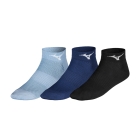 Mizuno Drylite x 3 Socks - Black/Estate Blue/Glacier Lake