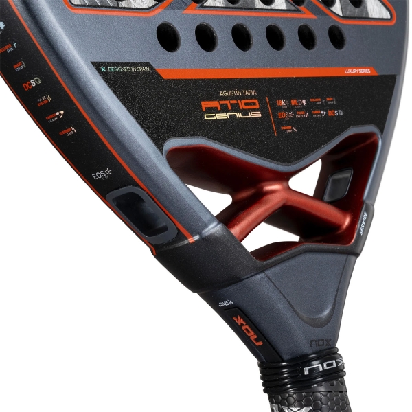 NOX AT10 Genius 18K Alum 2025 Padel - Black/Orange
