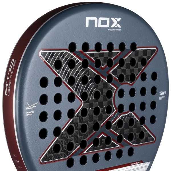 NOX AT10 Genius 12K 2025 Padel - Anthracite/Burgundy