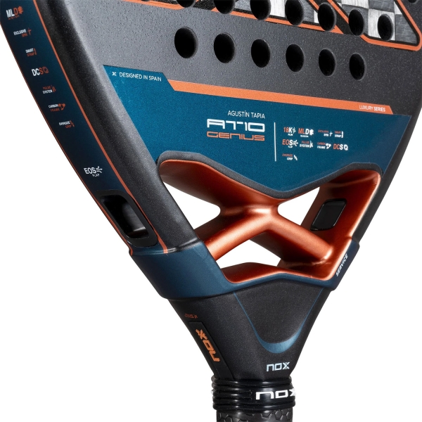 NOX AT10 Genius Attack 18K Alum Padel - Black/Orange