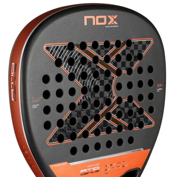 NOX AT10 Genius Attack 12K Padel - Black/Orange
