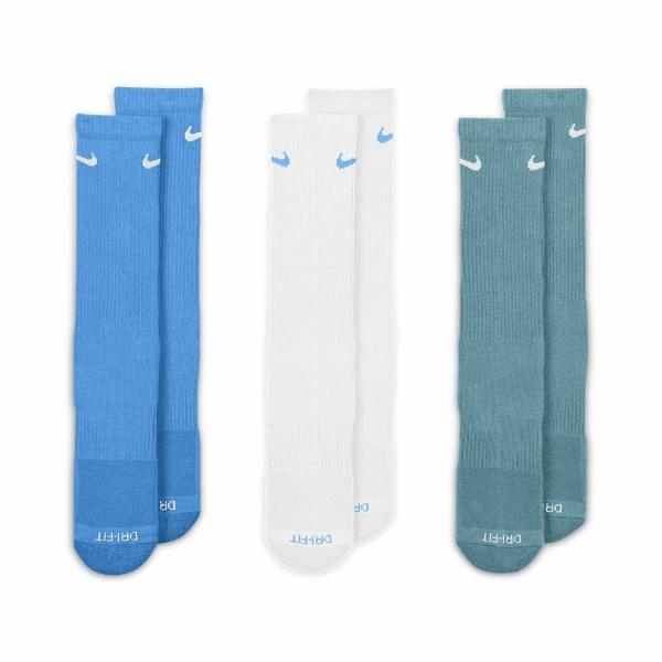Nike Everyday Plus Cushioned x 3 Calze - Multi Color/Blue
