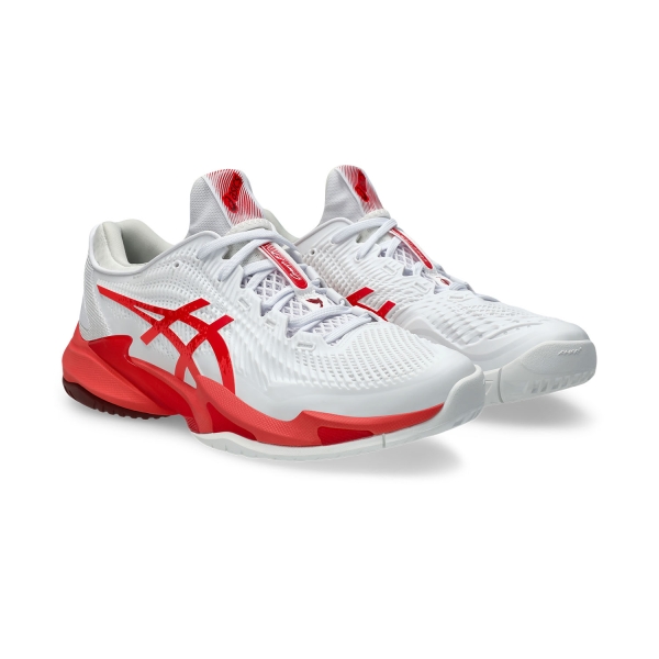 Asics Court FF 3 Novak - White/Electric Red