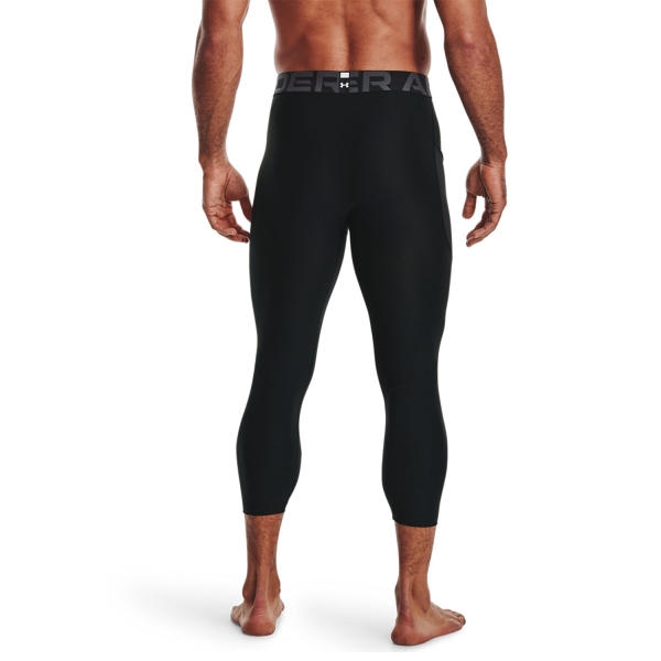 Under Armour HeatGear 3/4 Calzamaglia - Black/White
