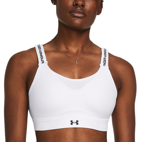 Woman Bra and Underwear Under Armour Infinity High 2.0 Sports Bra  White/Black 13841120100