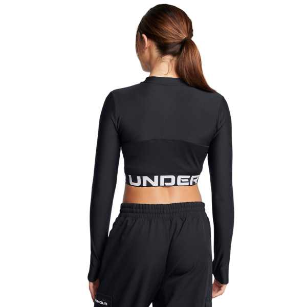 Under Armour HeatGear Rib Maglia - Black/White
