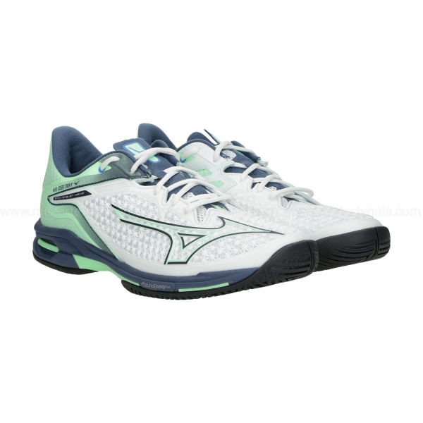 Mizuno Wave Exceed Tour 6 All Court - White/India Ink/Neo Mint