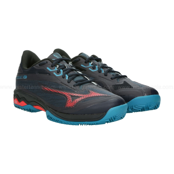 Mizuno Wave Exceed Light 2 Padel - Salute/Hibiscus/Enamel Blue