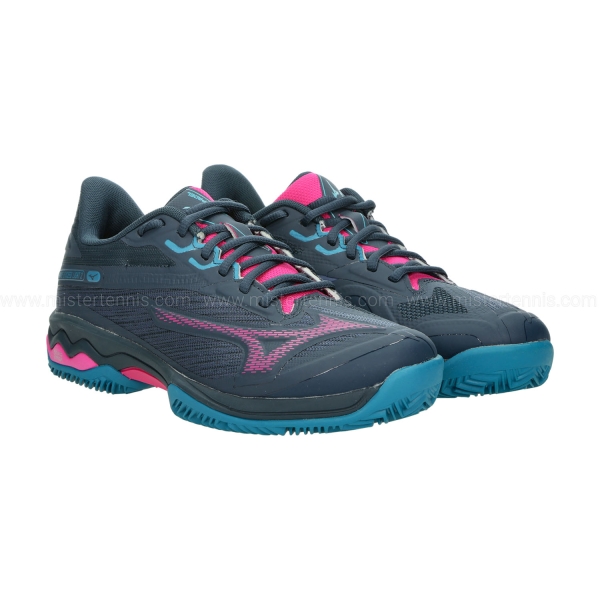 Mizuno Wave Exceed Light 2 Padel - Midnight Navy/Fuchsia Purple/Enamel Blue