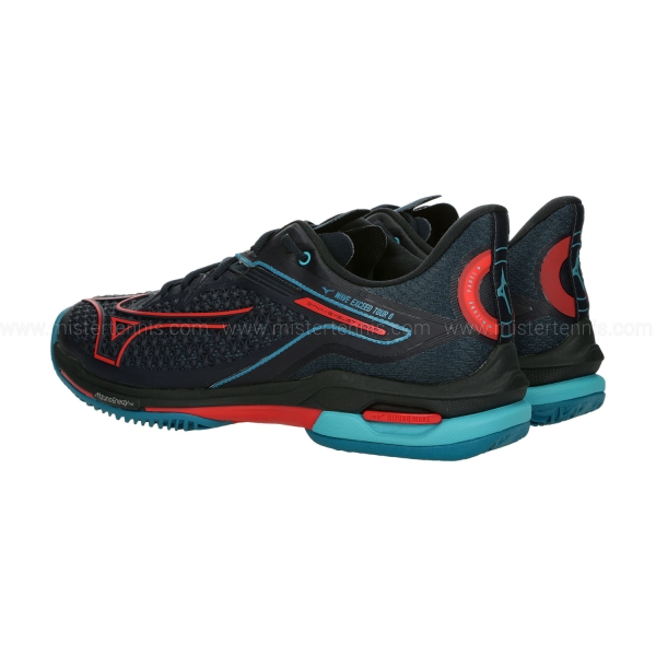 Mizuno Wave Exceed Tour 6 Padel - Salute/Hibiscus/Enamel Blue