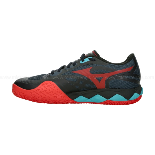 Mizuno Wave Enforce Tour 2 Padel - Salute/Hibiscus/Peacock Blue