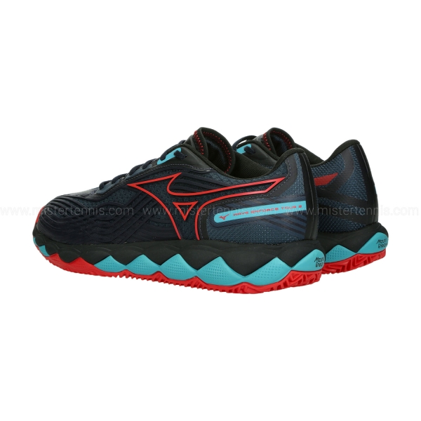 Mizuno Wave Enforce Tour 2 Padel - Salute/Hibiscus/Peacock Blue