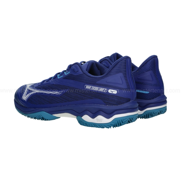 Mizuno Wave Exceed Light 2 Clay - Bellwether Blue/White/Fjord Blue