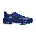 Mizuno Wave Exceed Tour 6 Clay - Bellwether Blue/White/Fjord Blue