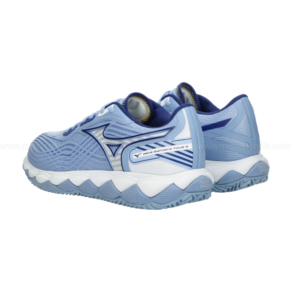 Mizuno Wave Enforce Tour 2 Clay - Bel Air Blue/White/Bellwether Blue