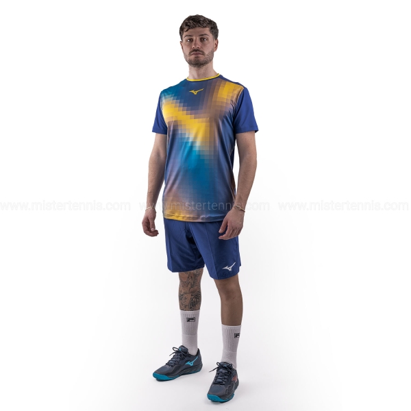 Mizuno Frontier Shadow Graphic Camiseta - Bellwether Blue