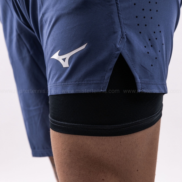 Mizuno Laser 8in Pantaloncini - Vintage Indigo
