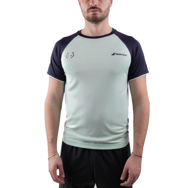 Maglietta Tennis Uomo Babolat Juan Lebron Crew Maglietta   Misty Jade 6MF240118012
