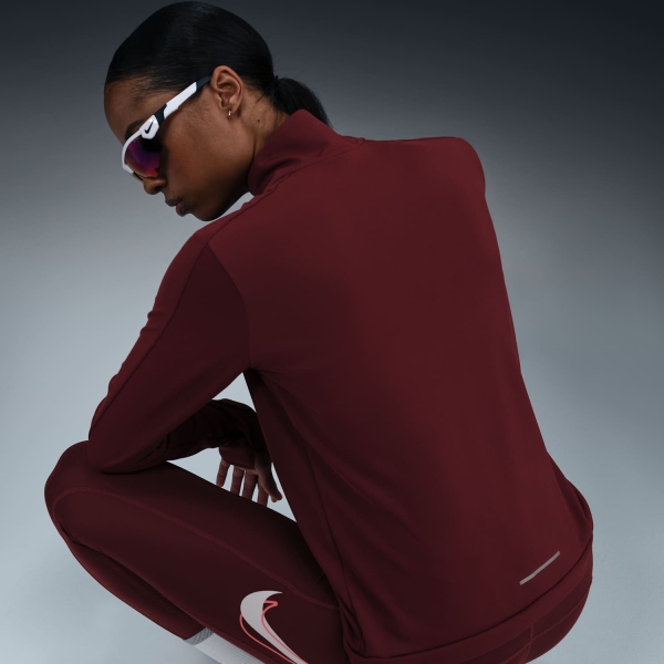 Nike Dri-FIT Pacer Maglia - Dark Team Red/Reflective Silver