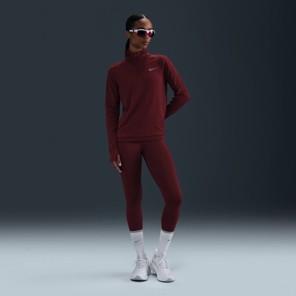 Nike Dri-FIT Pacer Maglia - Dark Team Red/Reflective Silver