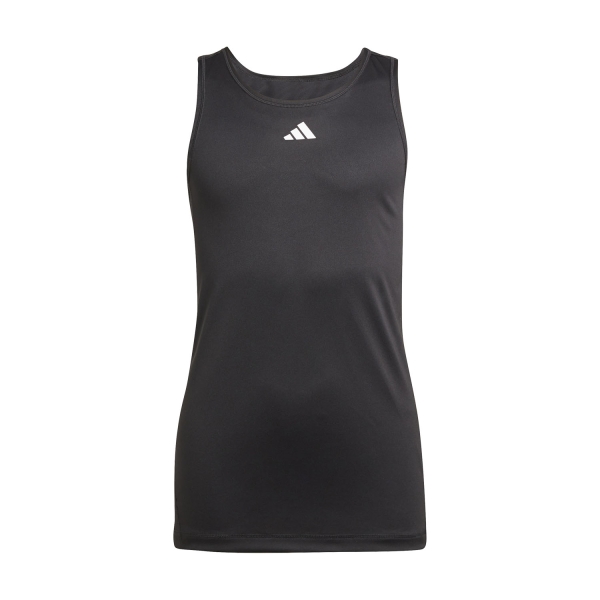 Top e Maglie Girl adidas adidas Club AEROREADY Canotta Bambina  Black  Black IW0438