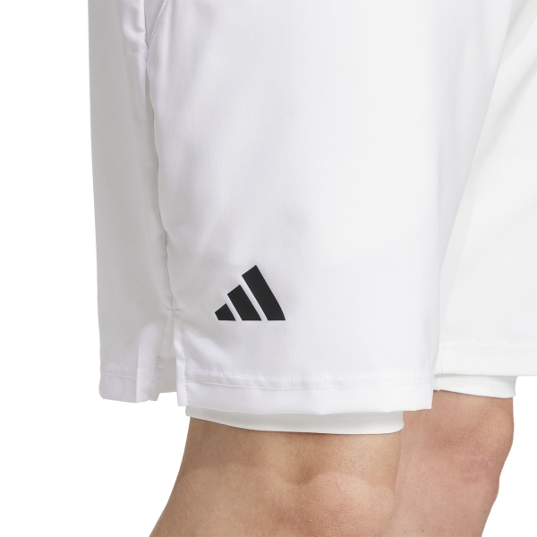 adidas Club Climacool 2 in 1 7in Pantaloncini - White