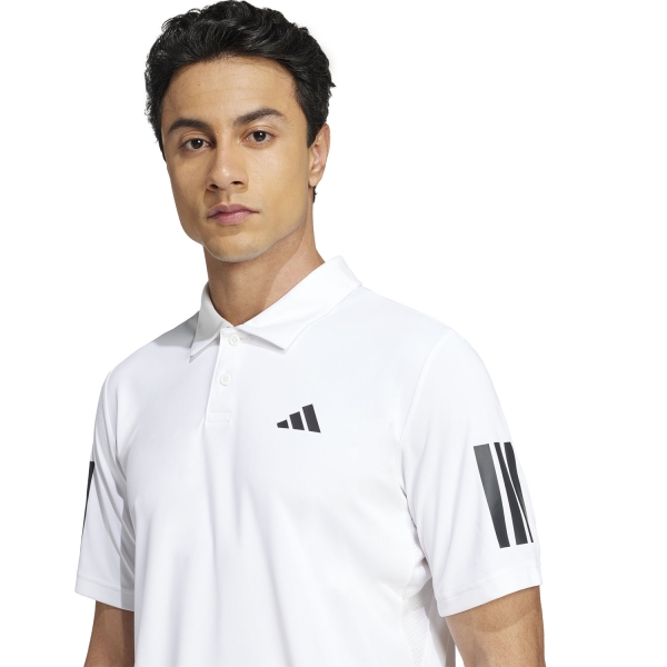 adidas 3 Stripes Club Polo - White