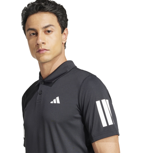 adidas 3 Stripes Club Polo - Black