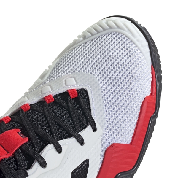 adidas Barricade 13 Clay - Cloud White/Core Black/Lucid Red