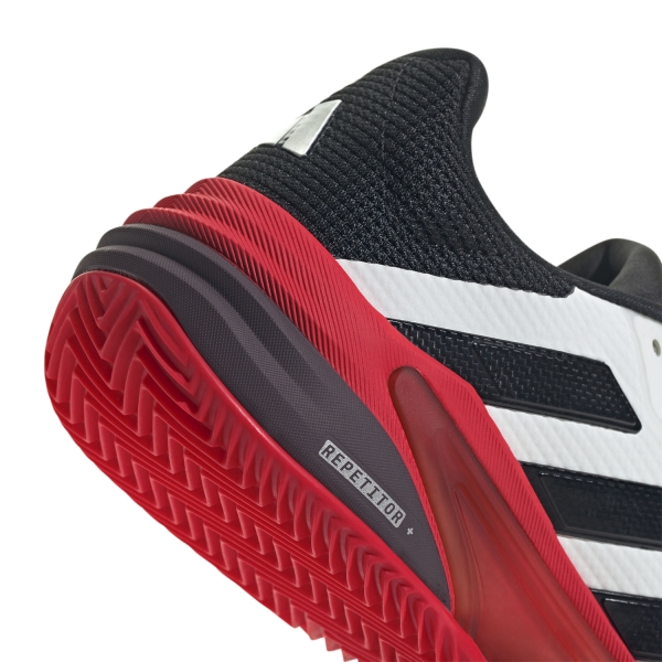adidas Barricade 13 Clay - Cloud White/Core Black/Lucid Red