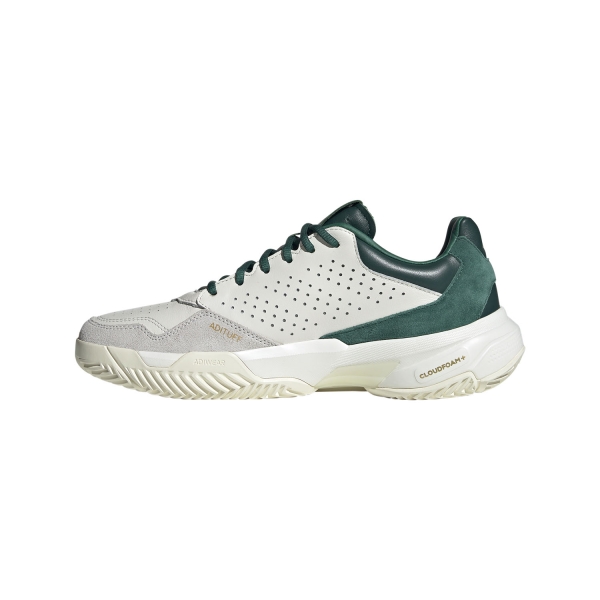 adidas CourtJam Control 3 Premium - Core White/Collegiate Green