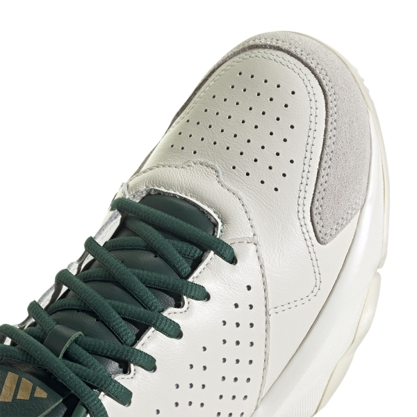 adidas CourtJam Control 3 Premium - Core White/Collegiate Green