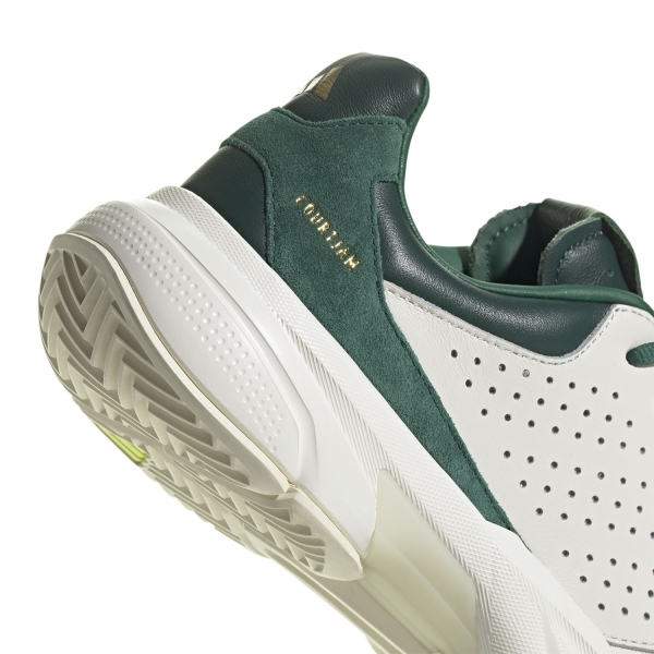 adidas CourtJam Control 3 Premium - Core White/Collegiate Green