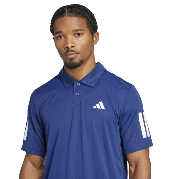 adidas 3 Stripes Club Polo - Dark Blue