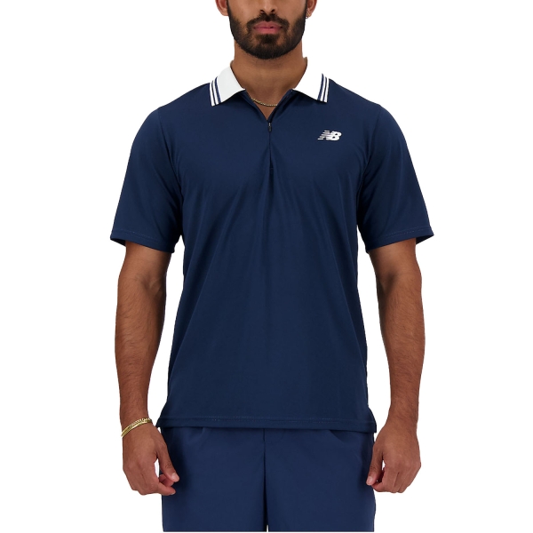 Polo Tennis Uomo New Balance Tournament Polo  Navy MT41402NNY