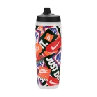 Nike Refuel Water Bottle - Clear/Black/Light Crimson/Safety Orange/White